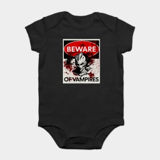 Beware of Vampires sign Baby Bodysuit